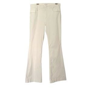 Good American Women’s Size 15 Off White Flare Leg Denim Jeans Casual Trendy